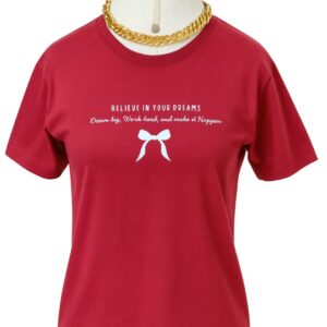 Camiseta Vermelha lacinho