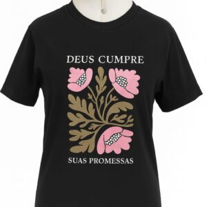 Camiseta Estampa Deus Cumpre