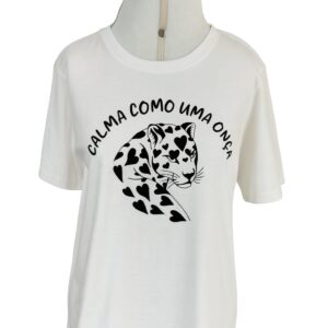 Camiseta com Estampa Onça