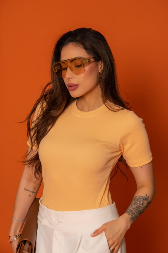 T-Shirt canelada (P, M, G, GG) - Imagem 3