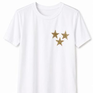 T-Shirt aplique estrela (P)