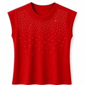 T-Shirt c/ap strass (P)