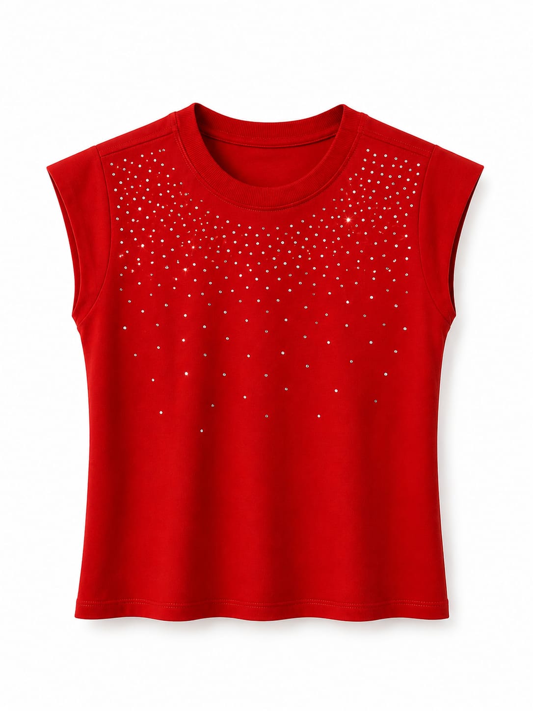 T-Shirt c/ap strass (P)
