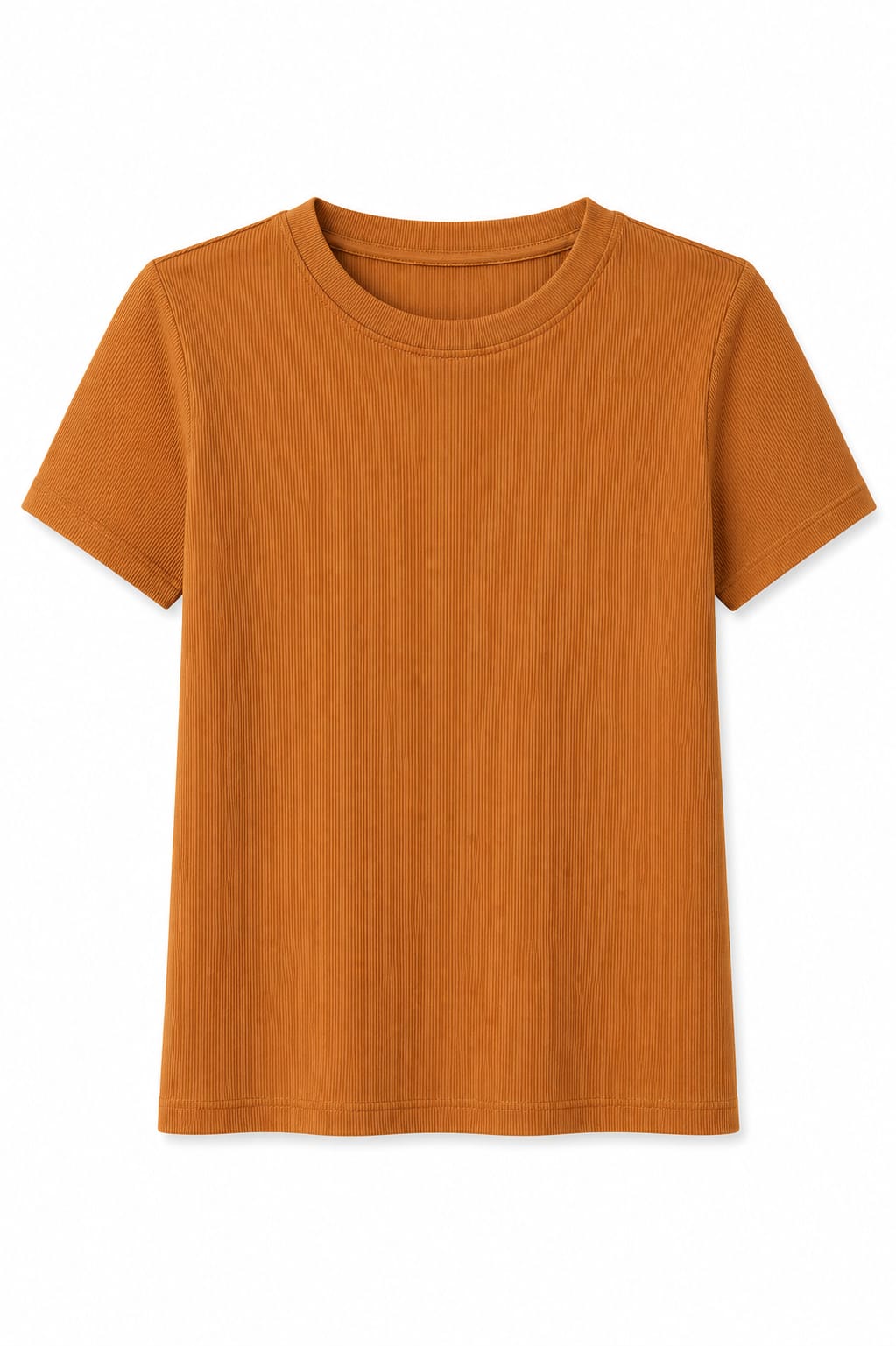 T-SHIRT CANELADA AMARELO AMBER (P, G, GG)