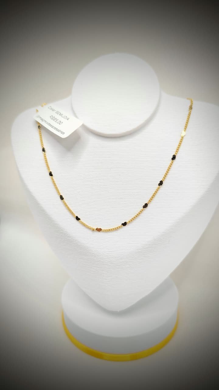 Choker corações chapinhas