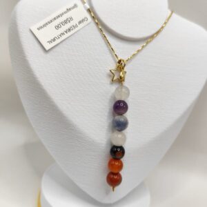 COLAR PEDRA NATURAL CHAKRAS