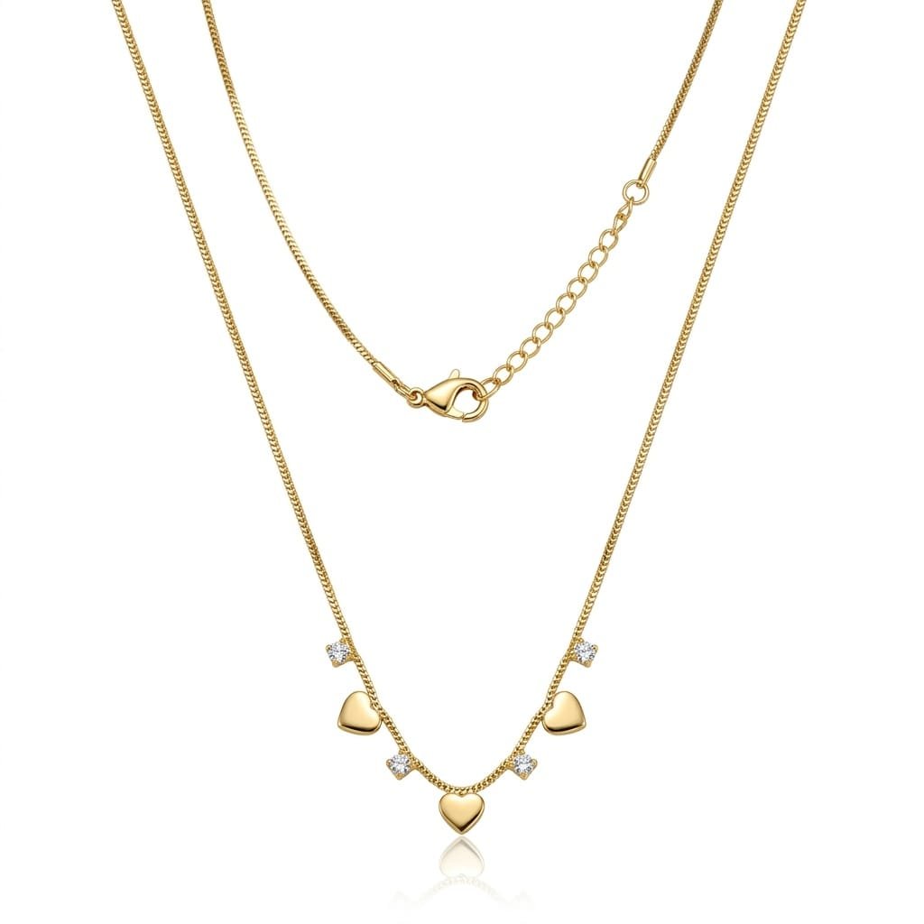 Choker corações e ponto de luz
