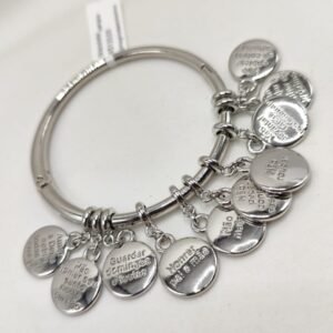 Pulseira 10 mandamentos ródio branco