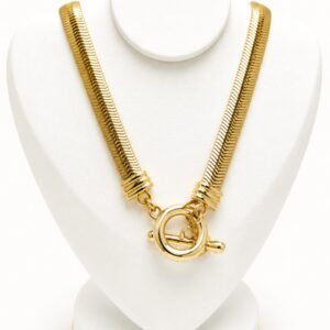 Colar robusto banho de ouro 18k