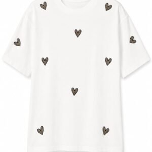T-shirt corações tigre ( G3 )