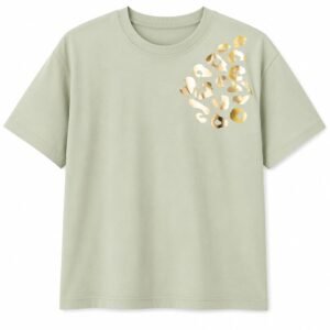 T-shirt tradicional cor verde folha seca ( P, GG )